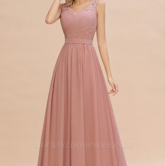 Dresses & Skirts - Prom/Bridesmaid dress v-neck chiffon